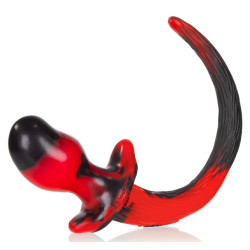 Oxballs Plug Queue de chien Mastiff 12 x 7 cm Rouge